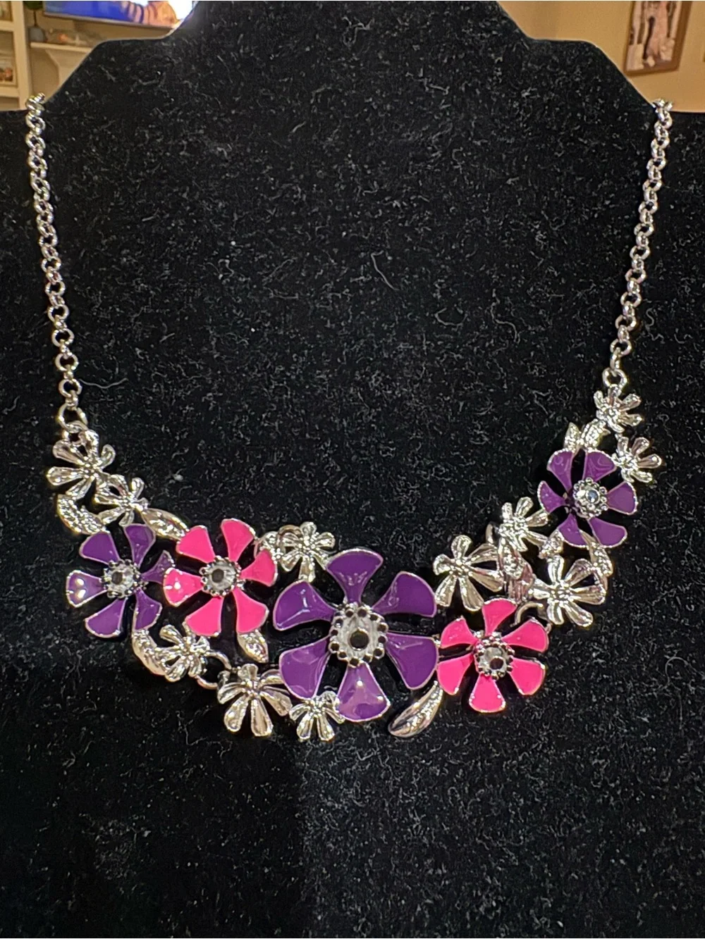 Paparazzi Necklace ~ Blooming Practice - Purple
